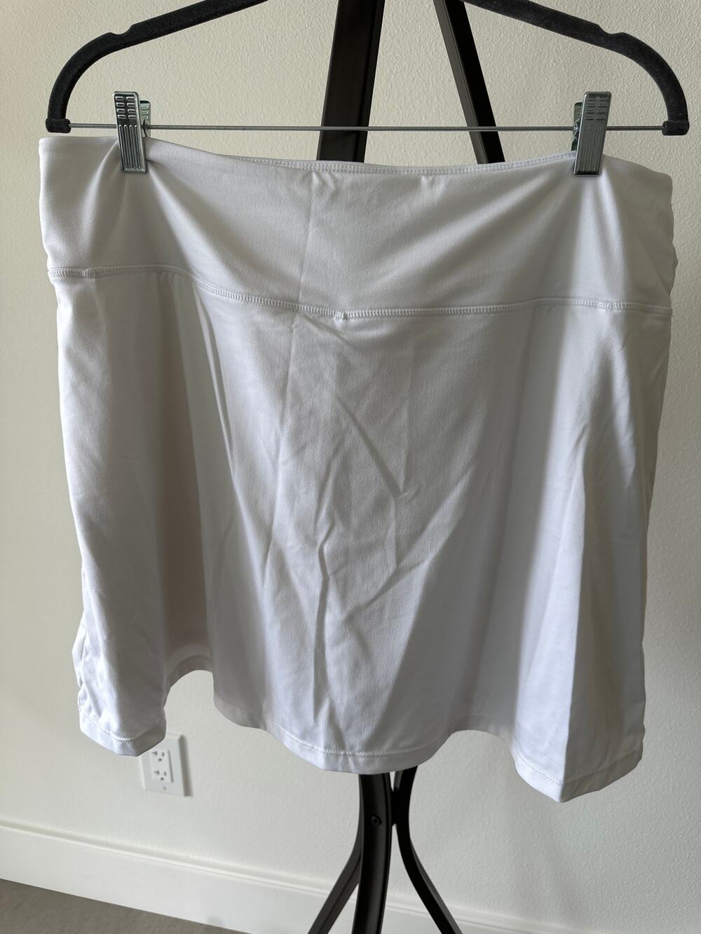 Curvy Plus Size 2x Women’s Golf Skirt Skort White Pocket in Shorts